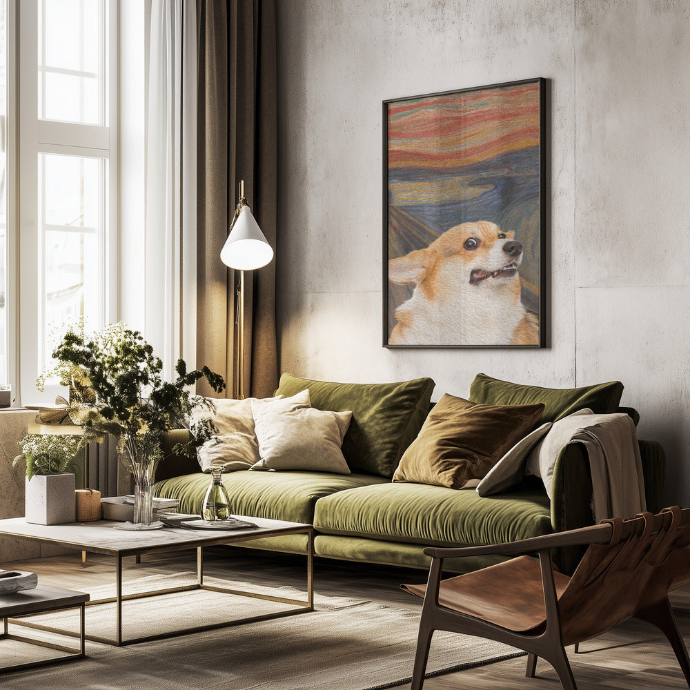 El arte del perro Woof  ·  cuadro de decoración
