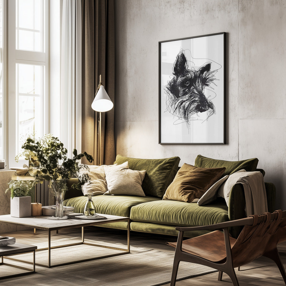 Terrier escocés Minky  ·  cuadro de decoración