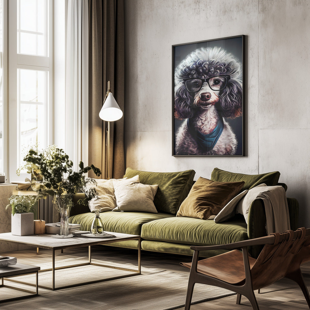 Perro hipster 4  ·  cuadro de decoración