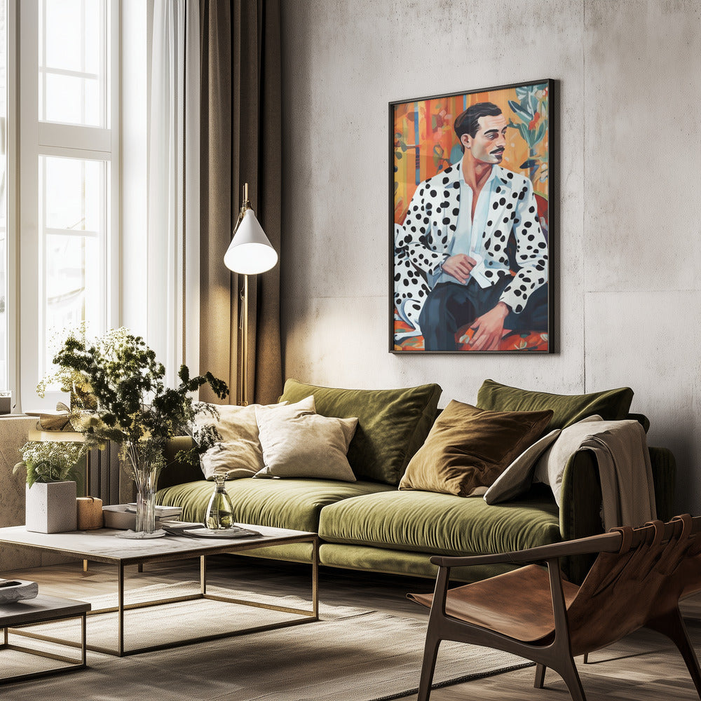 Dálmata y hombre  ·  cuadro de decoración