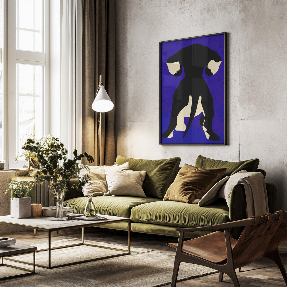 Trasero de perro azul  ·  cuadro de decoración