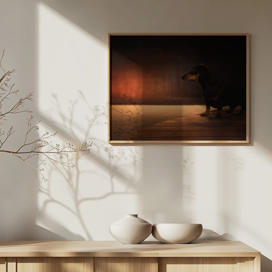Poner la luz roja  ·  cuadro de decoración