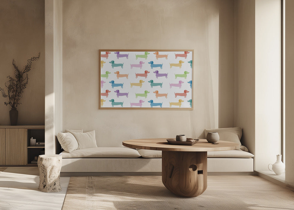 Patrón de salchichas ·  cuadro de decoración