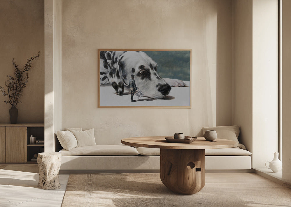 Perro fugitivo  ·  cuadro de decoración