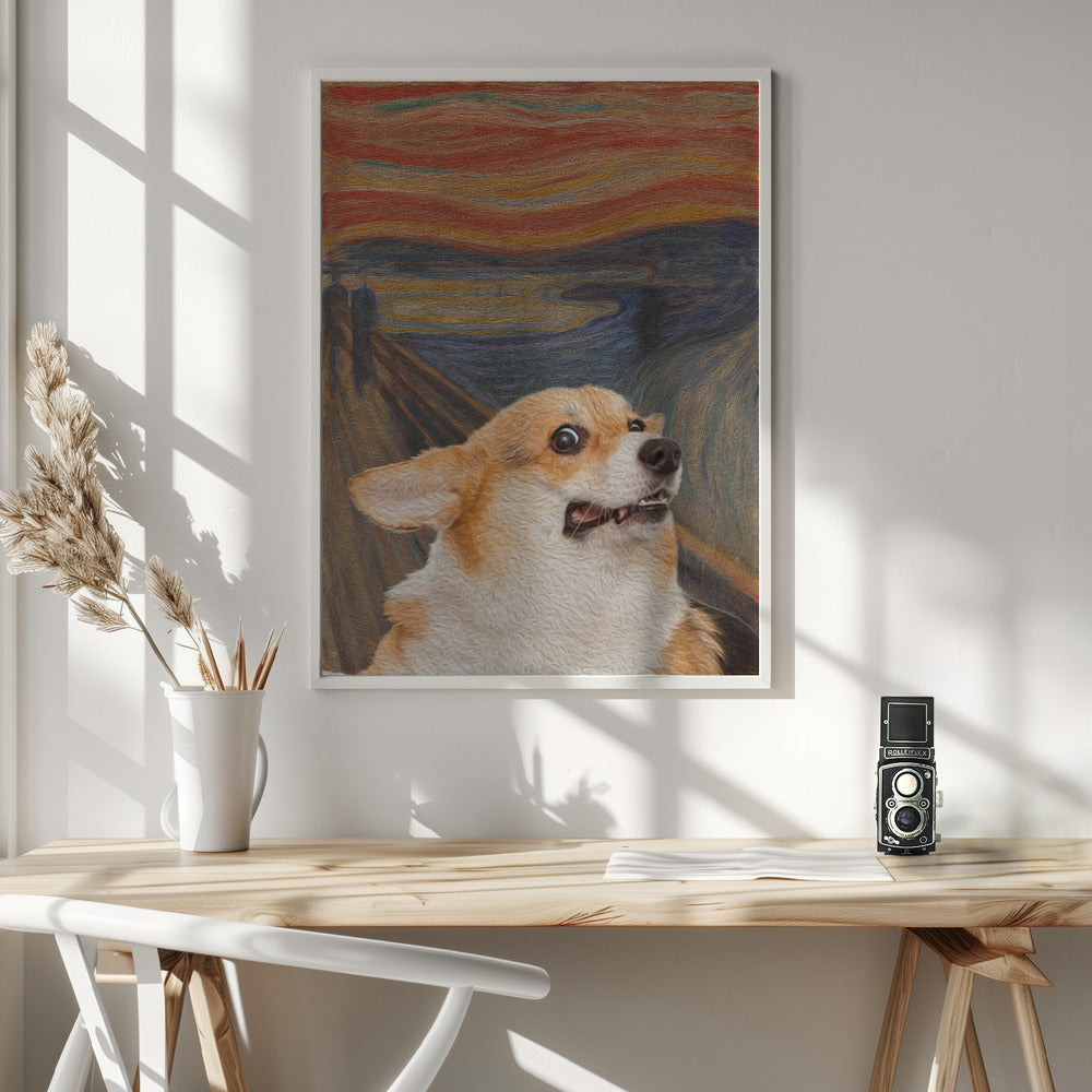 El arte del perro Woof  ·  cuadro de decoración