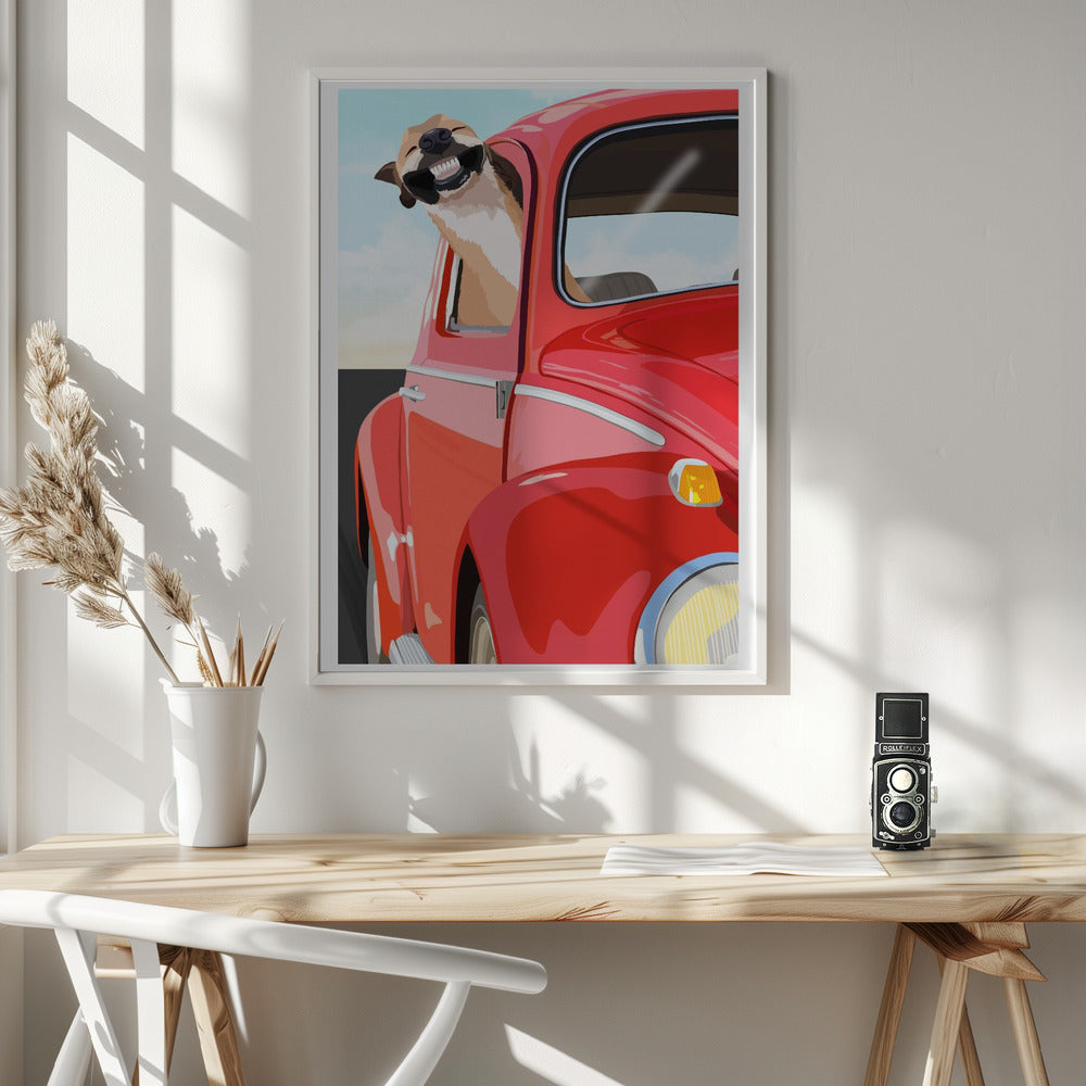 Perro zoom  ·  cuadro de decoración