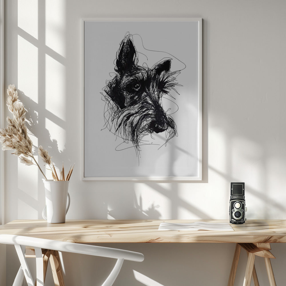 Terrier escocés Minky  ·  cuadro de decoración