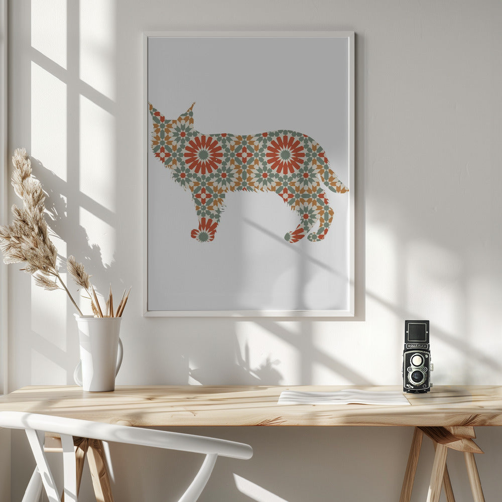 Patrón de mosaico de perro  ·  cuadro de decoración