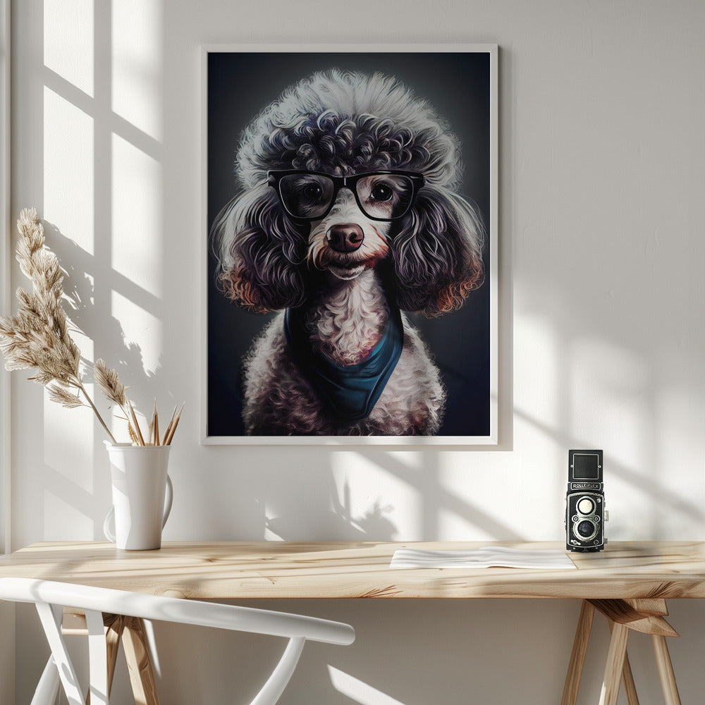 Perro hipster 4  ·  cuadro de decoración