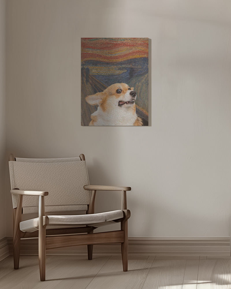 El arte del perro Woof  ·  cuadro de decoración