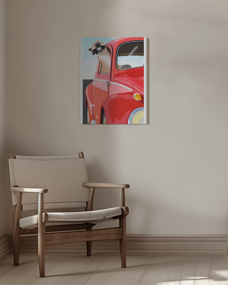 Perro zoom  ·  cuadro de decoración