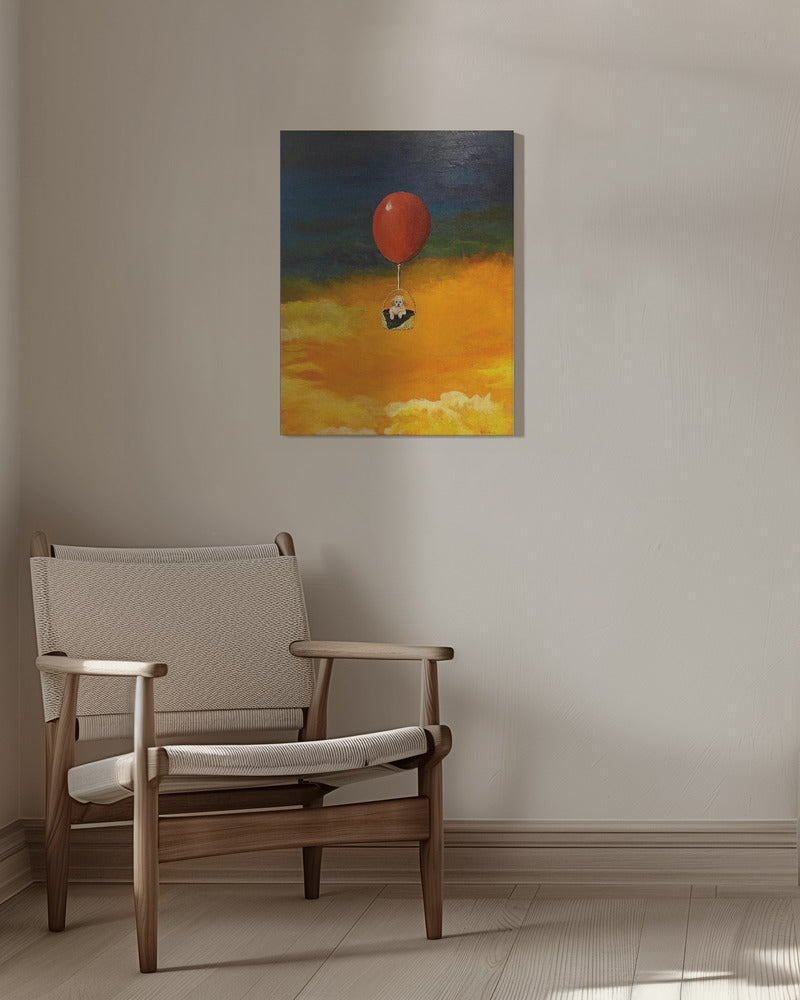 Cachorro, arriba y lejos  ·  cuadro de decoración