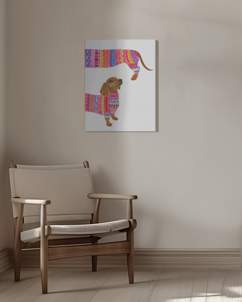 Un perro de moda  ·  cuadro de decoración