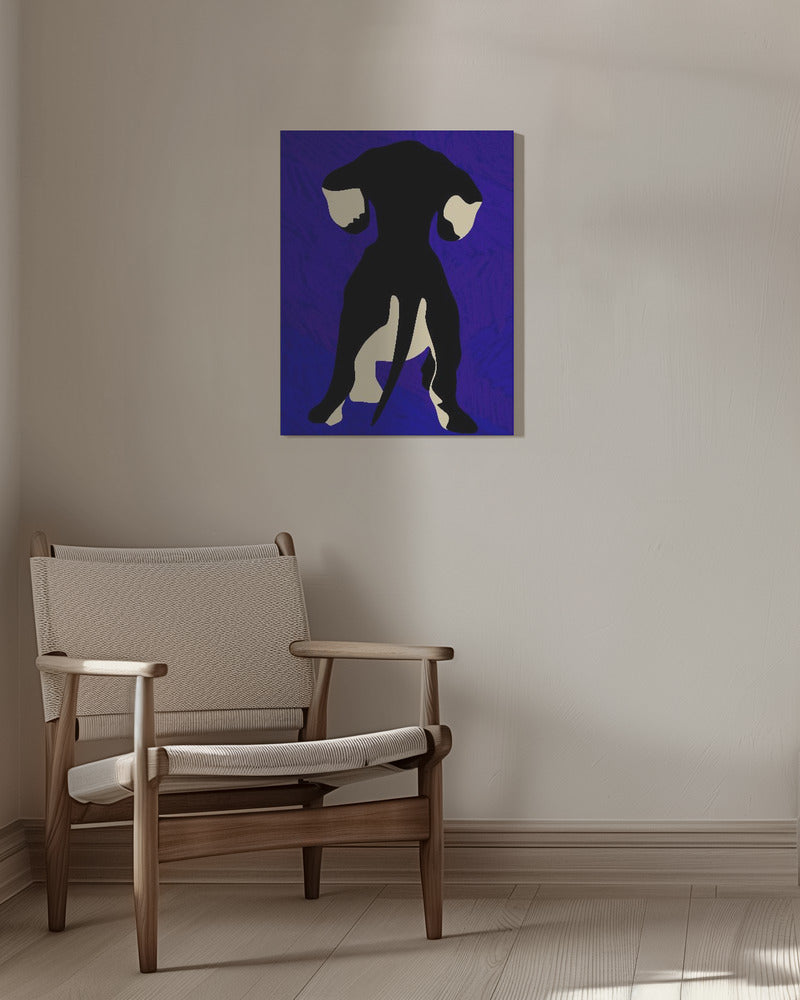 Trasero de perro azul  ·  cuadro de decoración