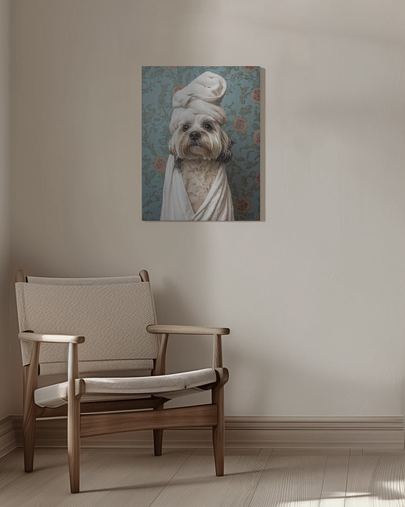 Perro de día de spa  ·  cuadro de decoración
