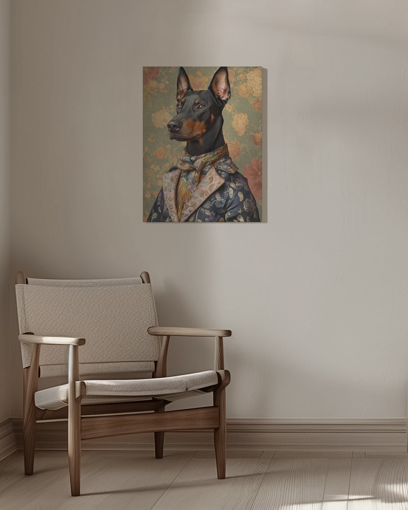 El distinguido perro Doberman  ·  cuadro de decoración