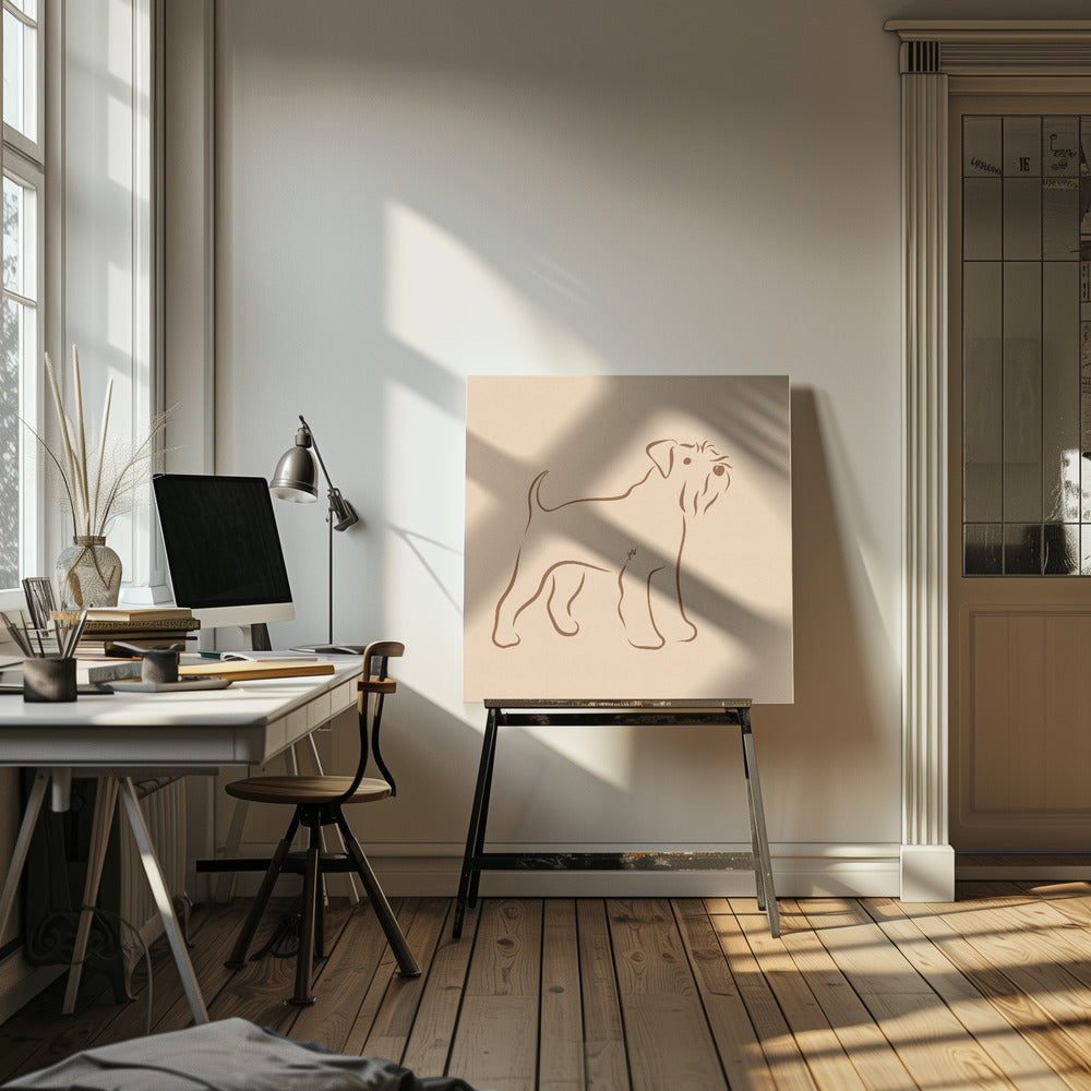 Schnauzer simple  ·  cuadro de decoración