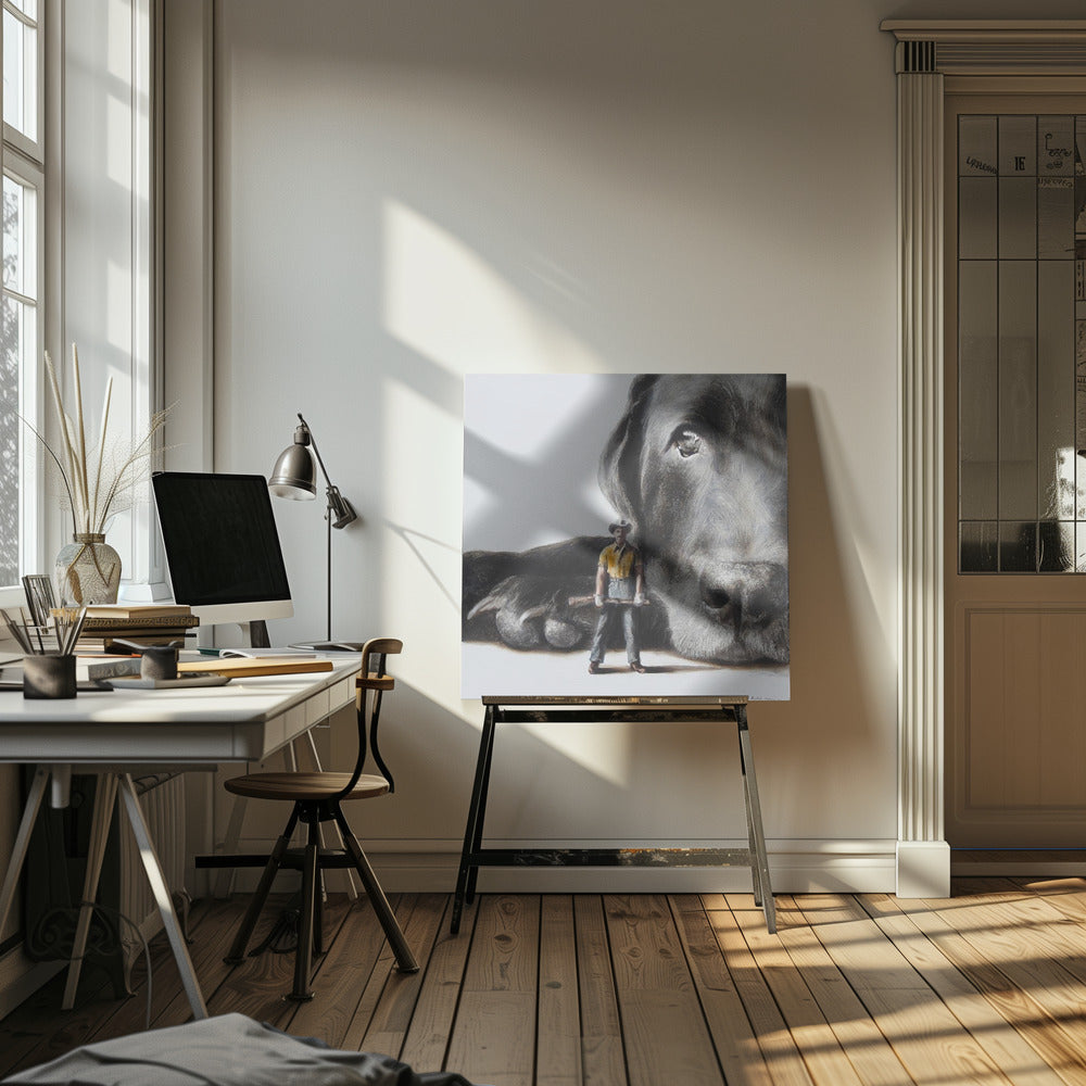 Perro defensor  ·  cuadro de decoración