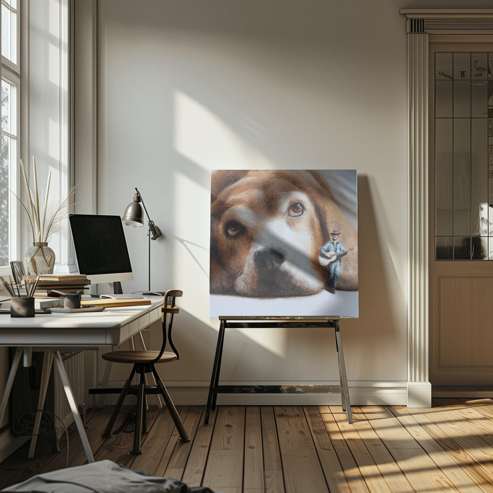 Perro vagabundo  ·  cuadro de decoración