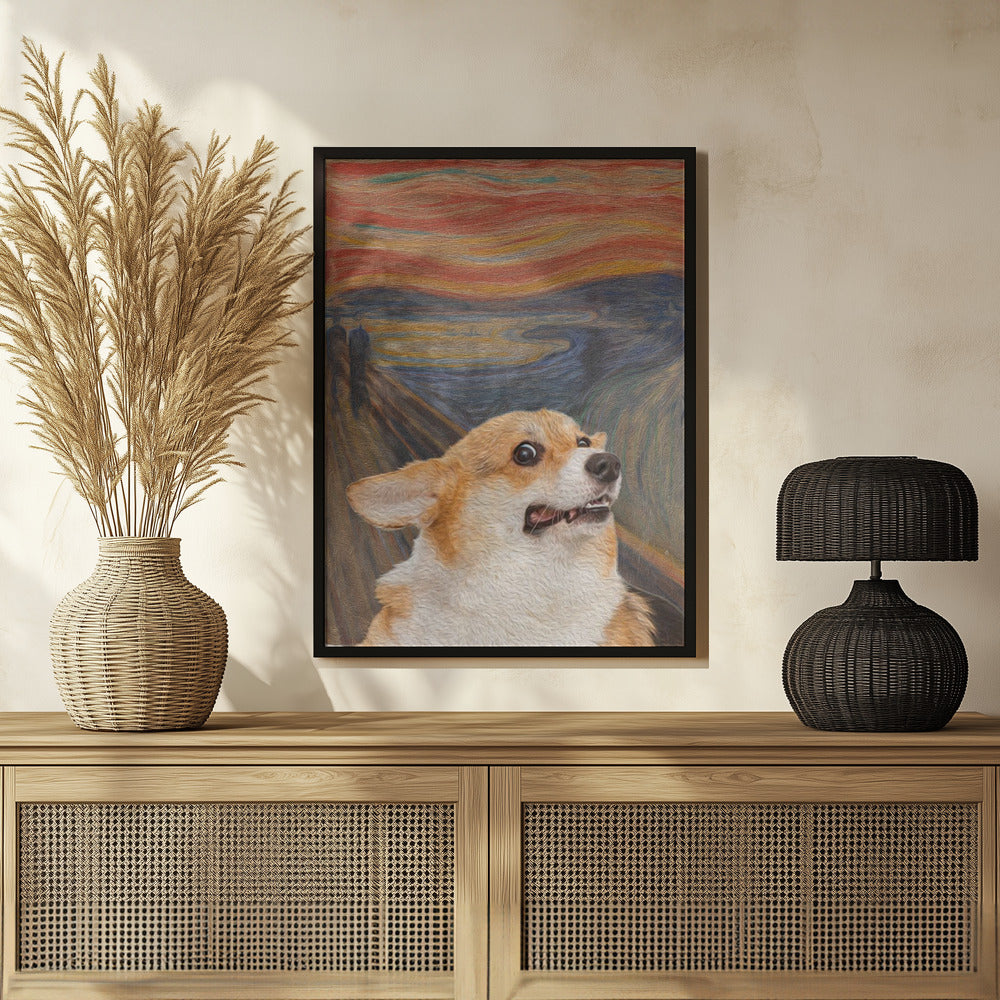 El arte del perro Woof  ·  cuadro de decoración