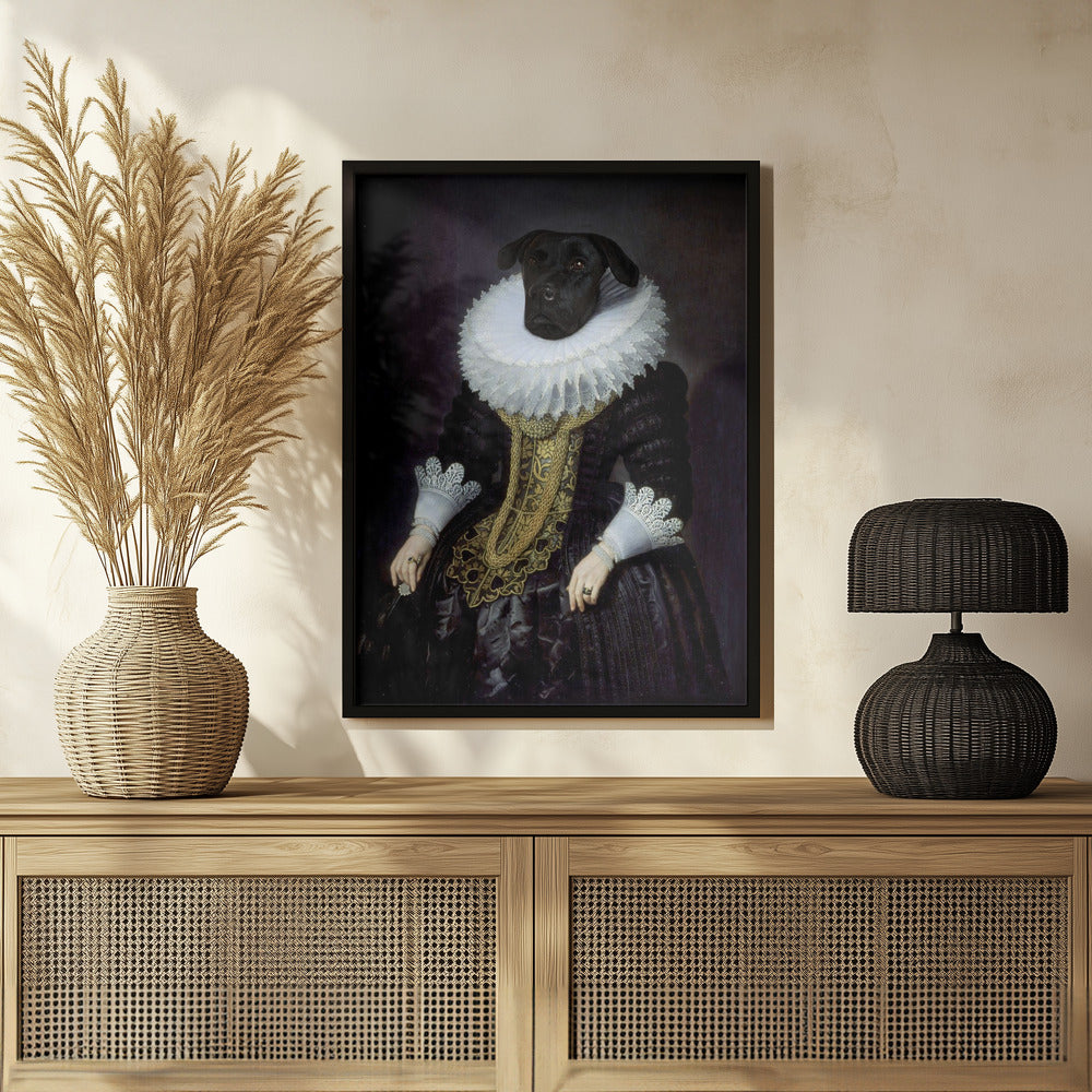 Anouk, perro isabelino  ·  cuadro de decoración