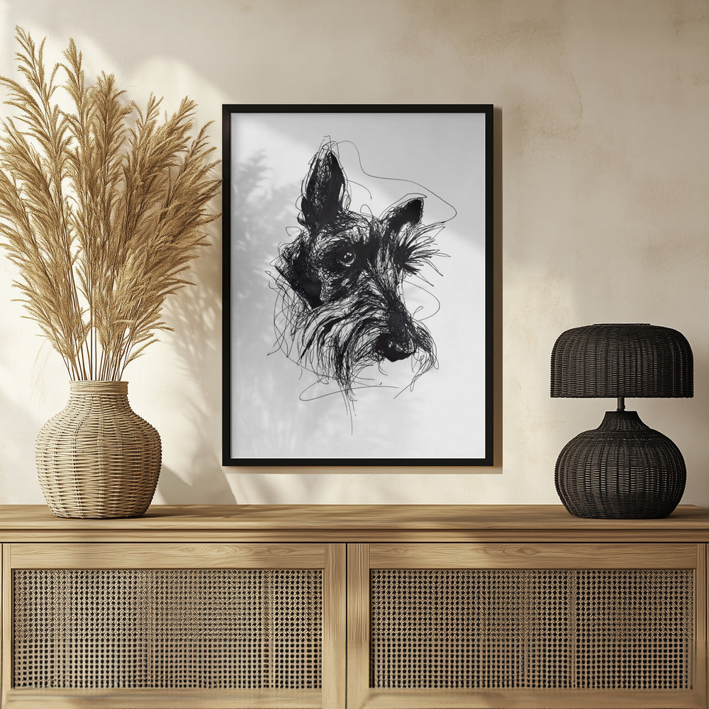 Terrier escocés Minky  ·  cuadro de decoración