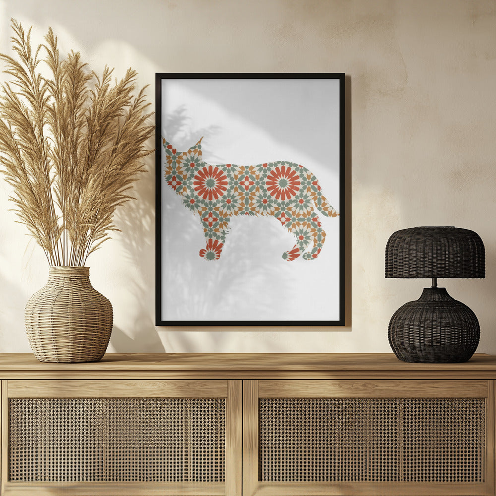 Patrón de mosaico de perro  ·  cuadro de decoración
