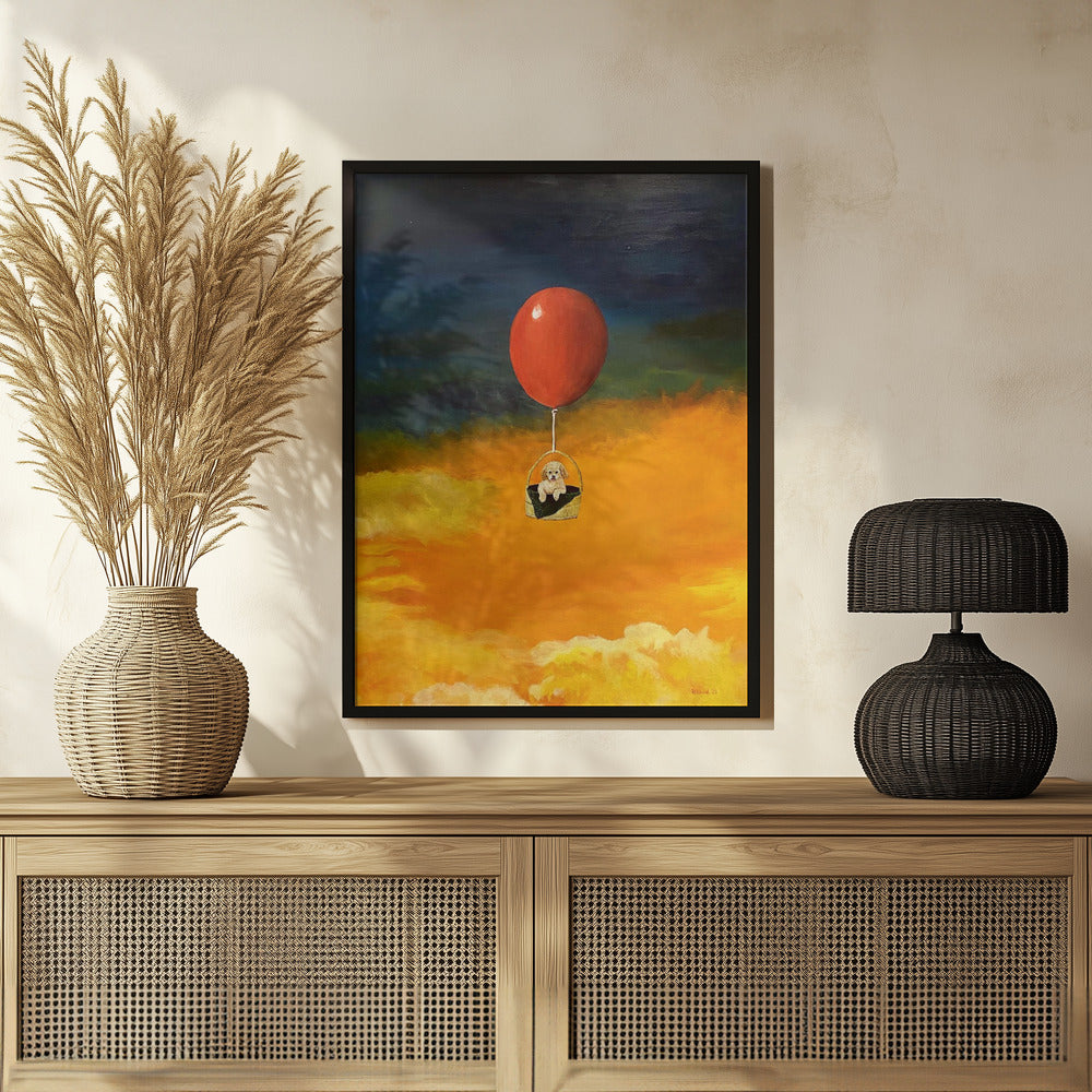 Cachorro, arriba y lejos  ·  cuadro de decoración