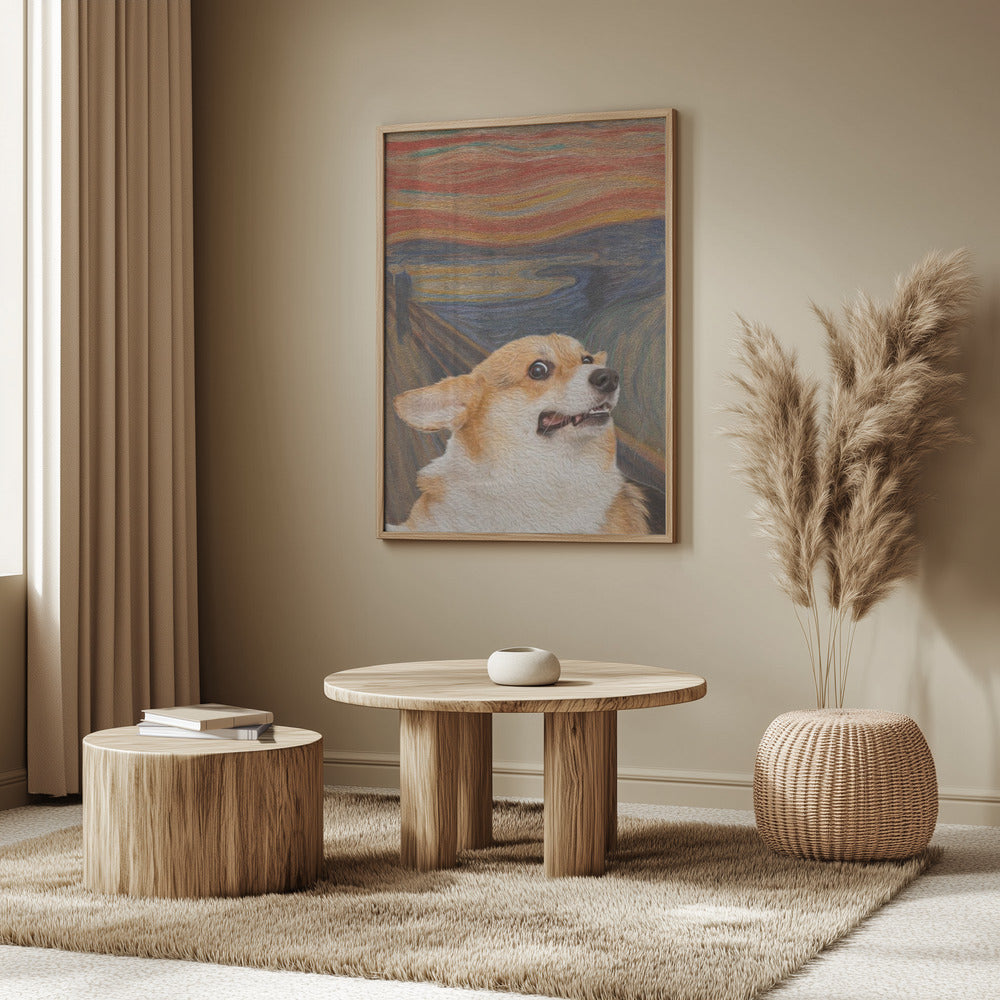 El arte del perro Woof  ·  cuadro de decoración