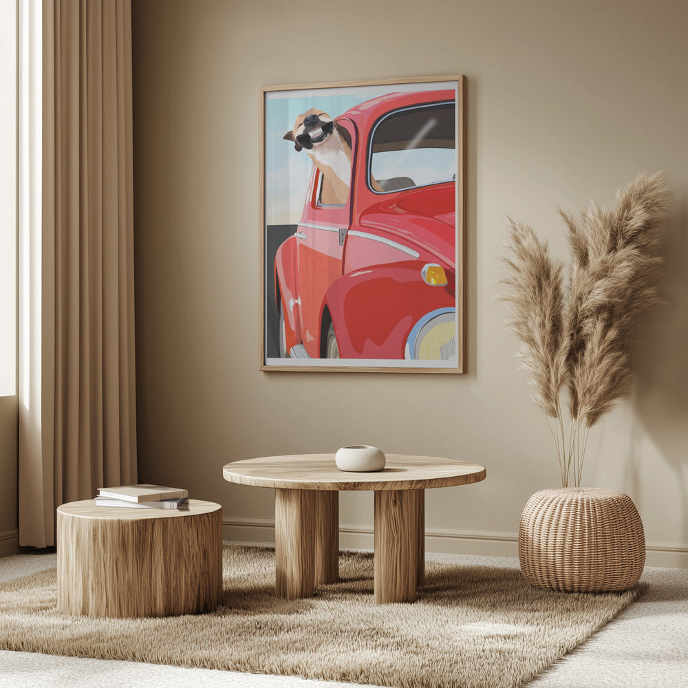 Perro zoom  ·  cuadro de decoración