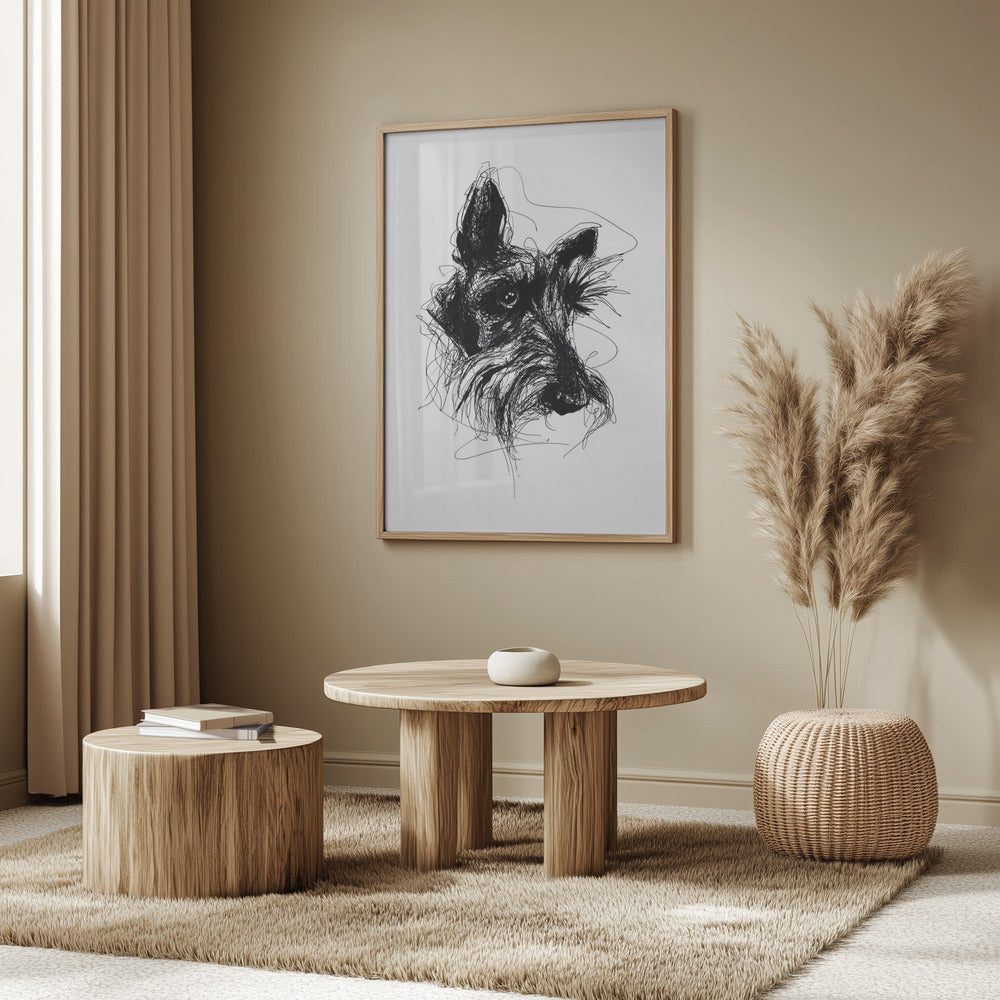 Terrier escocés Minky  ·  cuadro de decoración