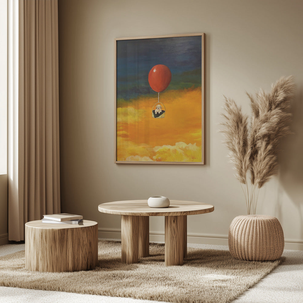Cachorro, arriba y lejos  ·  cuadro de decoración