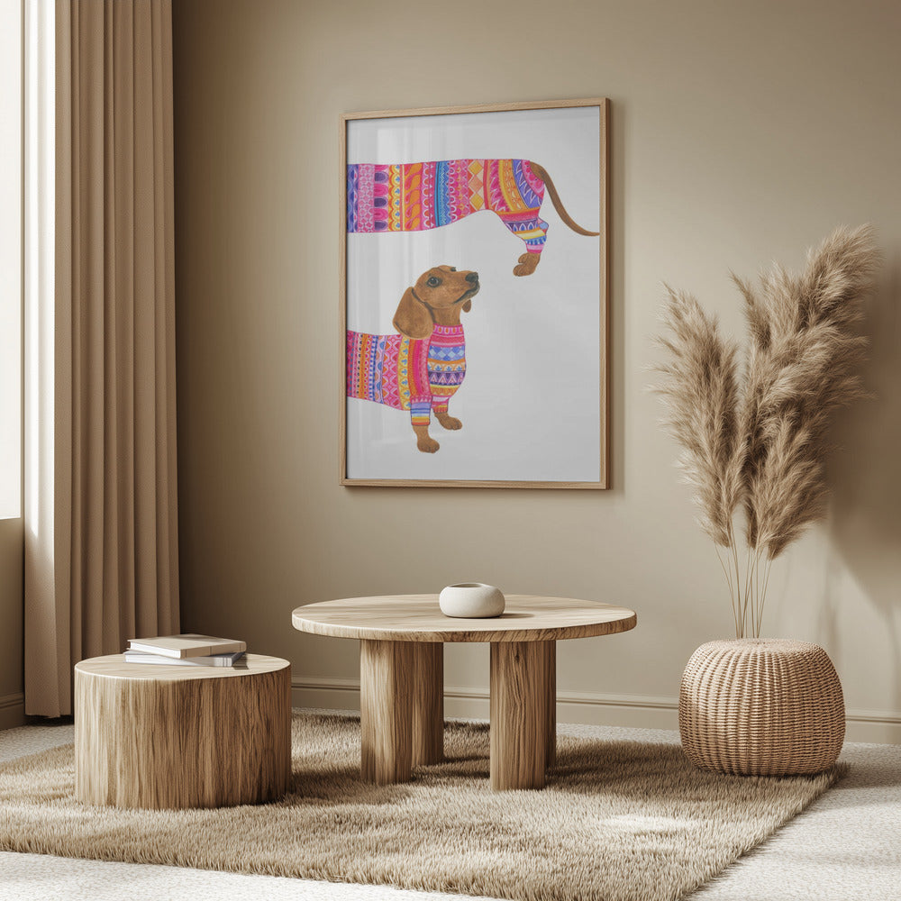 Un perro de moda  ·  cuadro de decoración
