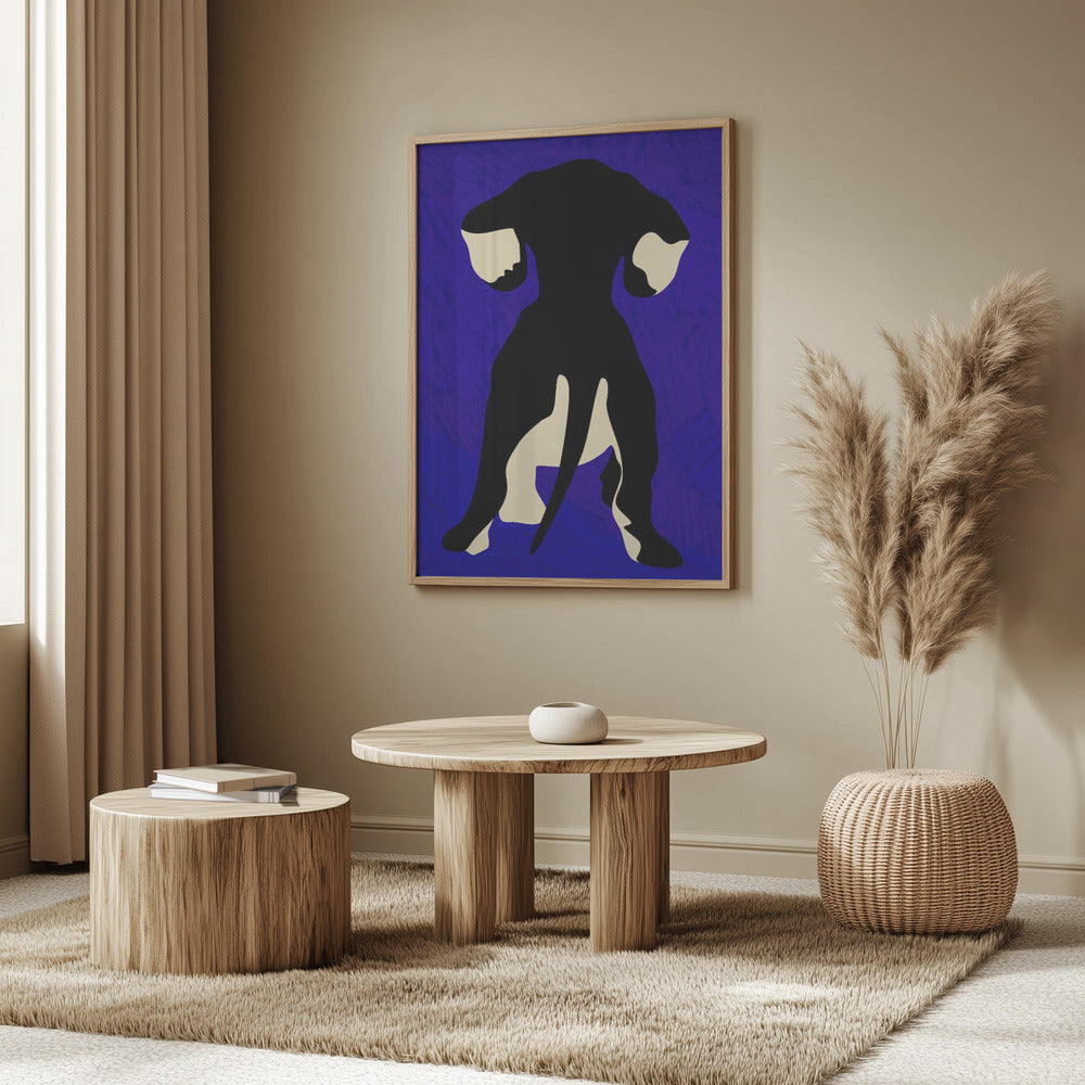 Trasero de perro azul  ·  cuadro de decoración