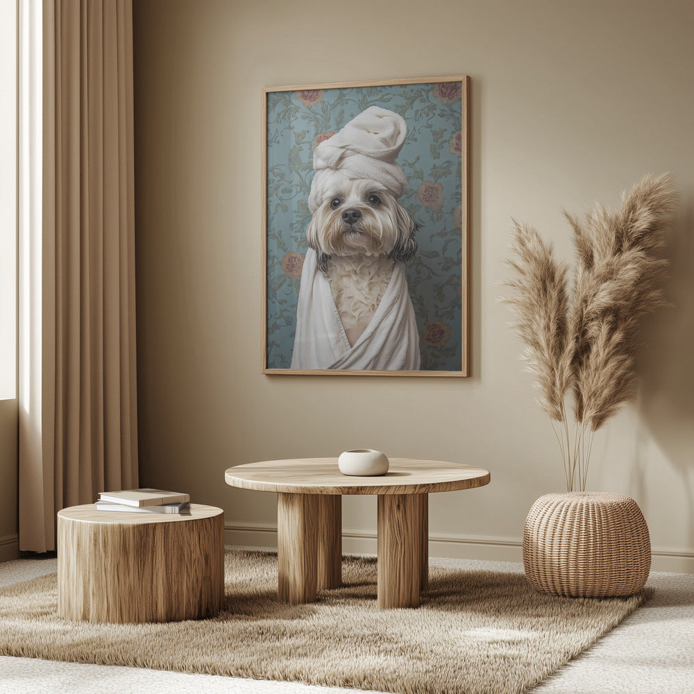 Perro de día de spa  ·  cuadro de decoración