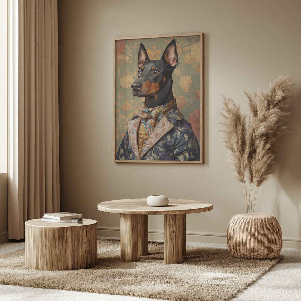 El distinguido perro Doberman  ·  cuadro de decoración