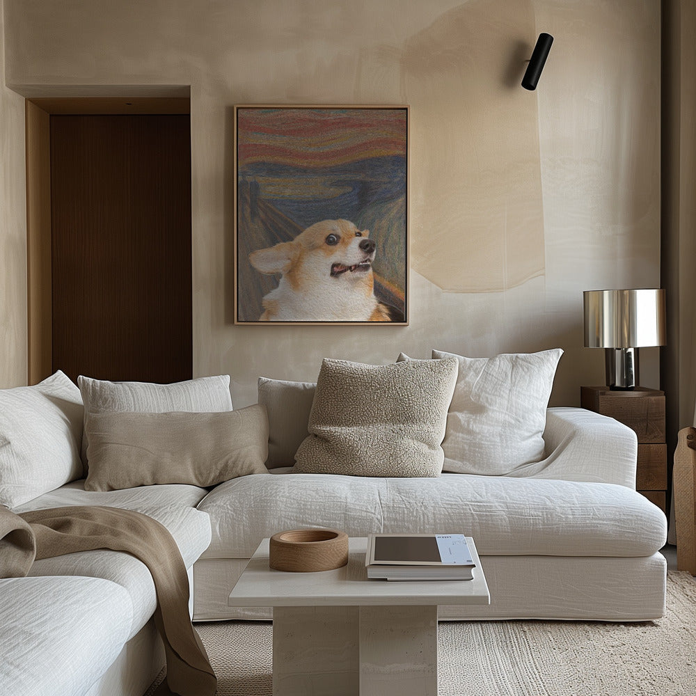 El arte del perro Woof  ·  cuadro de decoración