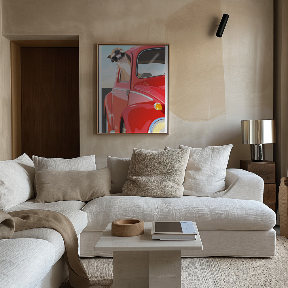 Perro zoom  ·  cuadro de decoración