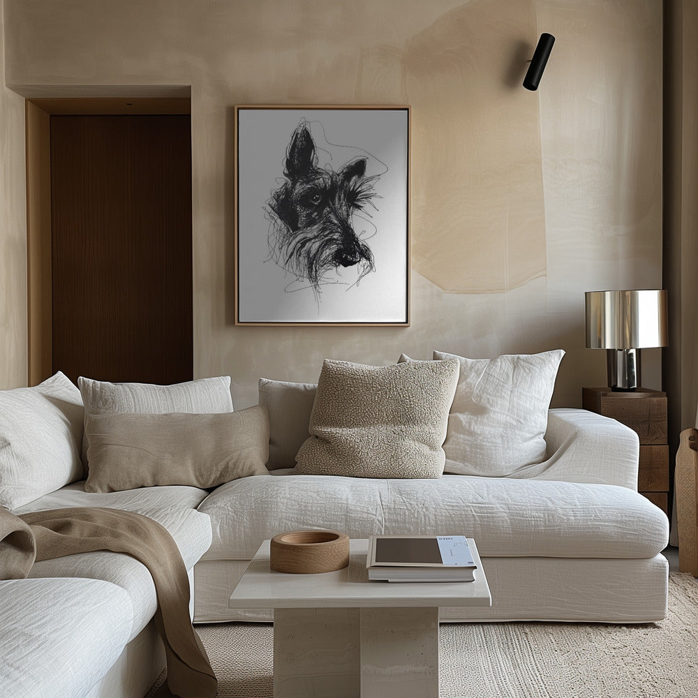 Terrier escocés Minky  ·  cuadro de decoración
