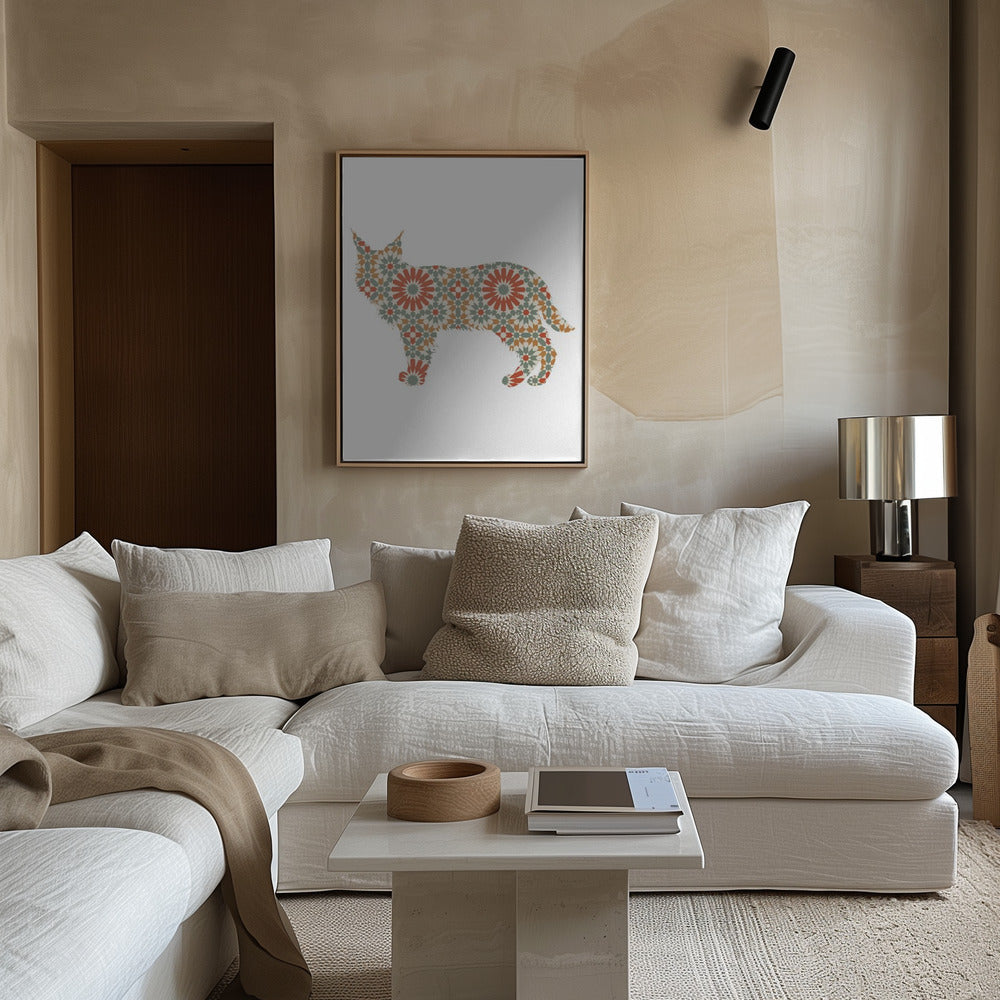 Patrón de mosaico de perro  ·  cuadro de decoración