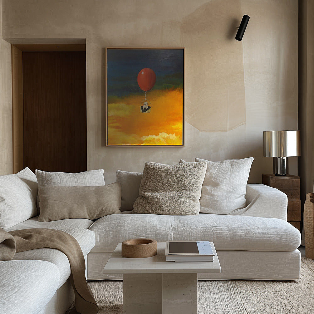Cachorro, arriba y lejos  ·  cuadro de decoración