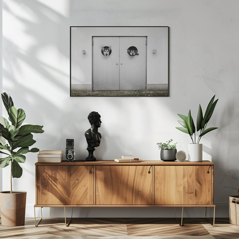 ¿Dónde está la salida?  ·  cuadro de decoración