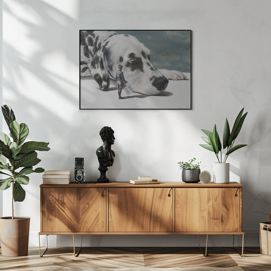 Perro fugitivo  ·  cuadro de decoración