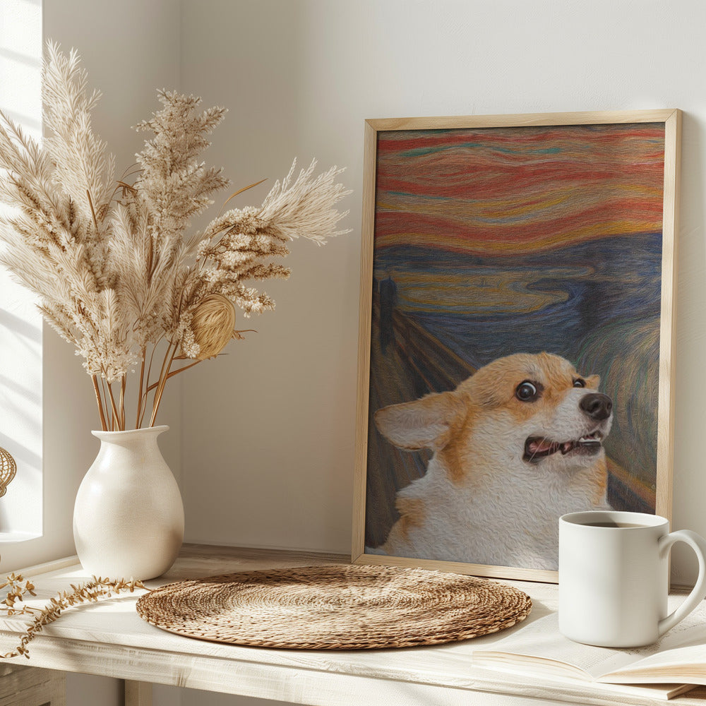 El arte del perro Woof  ·  cuadro de decoración