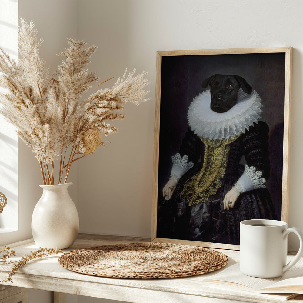 Anouk, perro isabelino  ·  cuadro de decoración