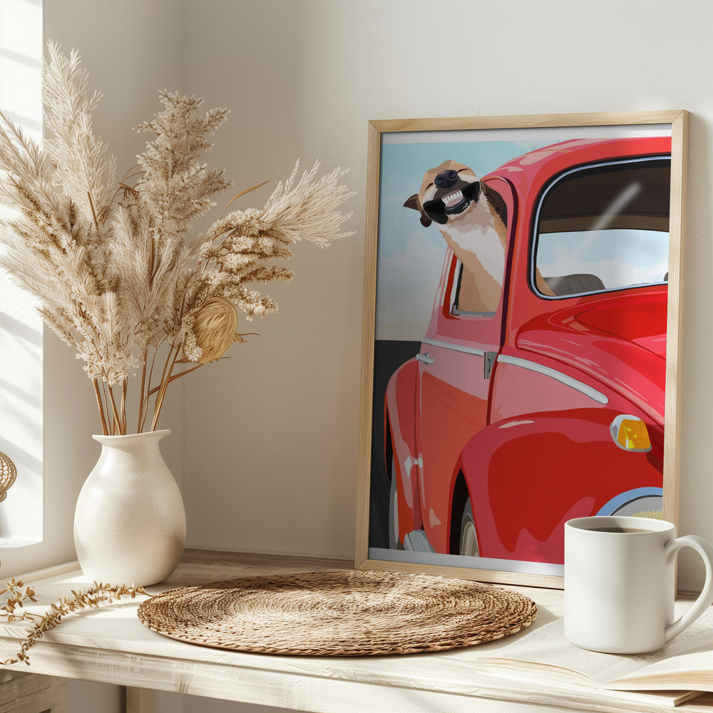 Perro zoom  ·  cuadro de decoración