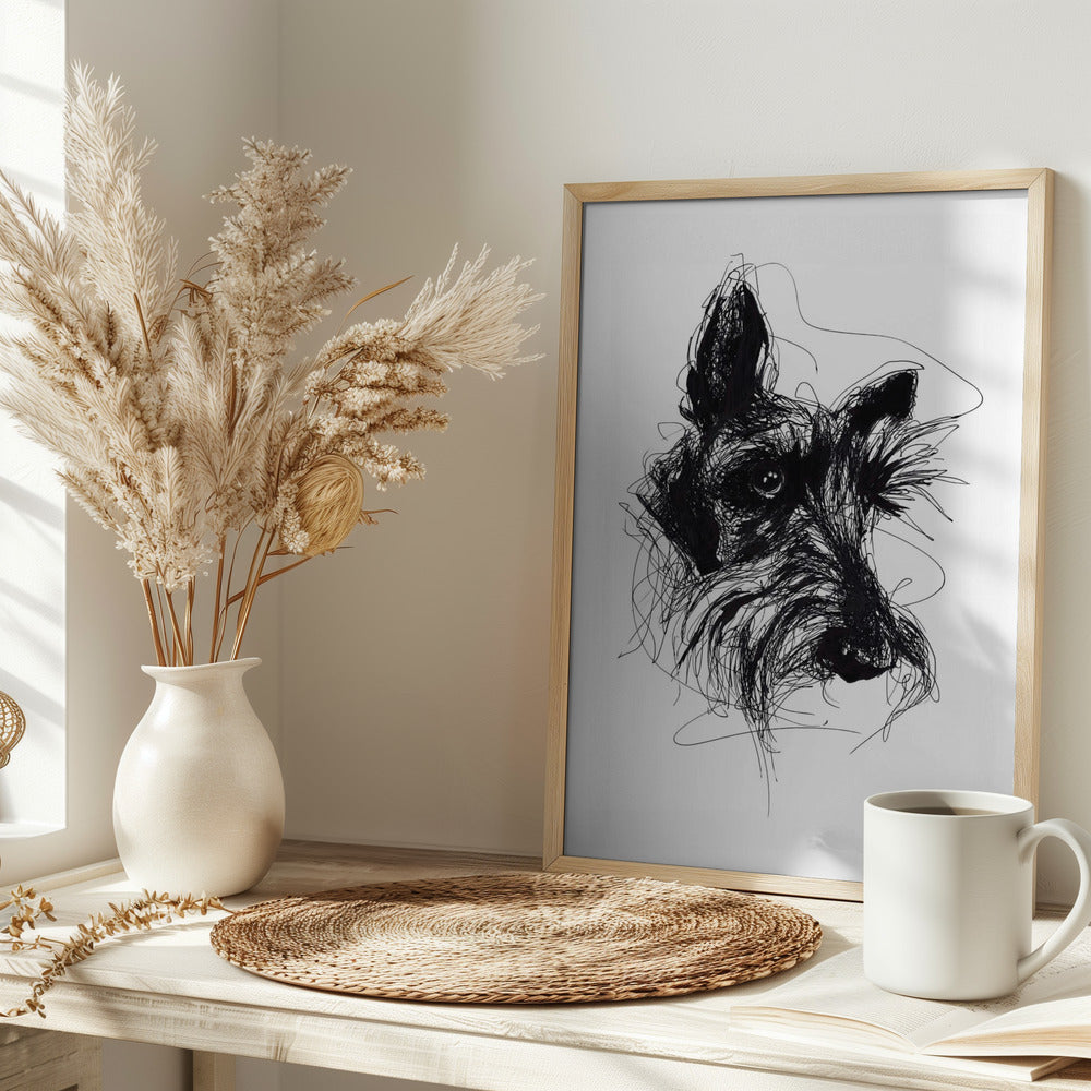 Terrier escocés Minky  ·  cuadro de decoración