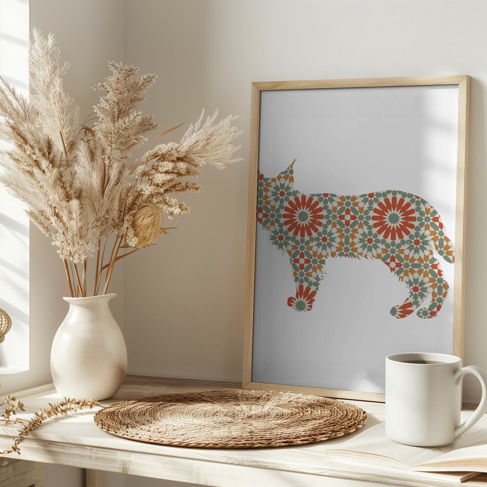 Patrón de mosaico de perro  ·  cuadro de decoración