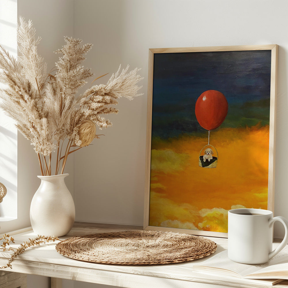 Cachorro, arriba y lejos  ·  cuadro de decoración