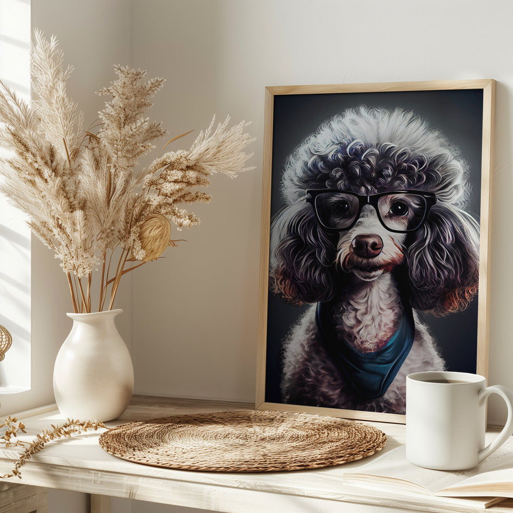 Perro hipster 4  ·  cuadro de decoración